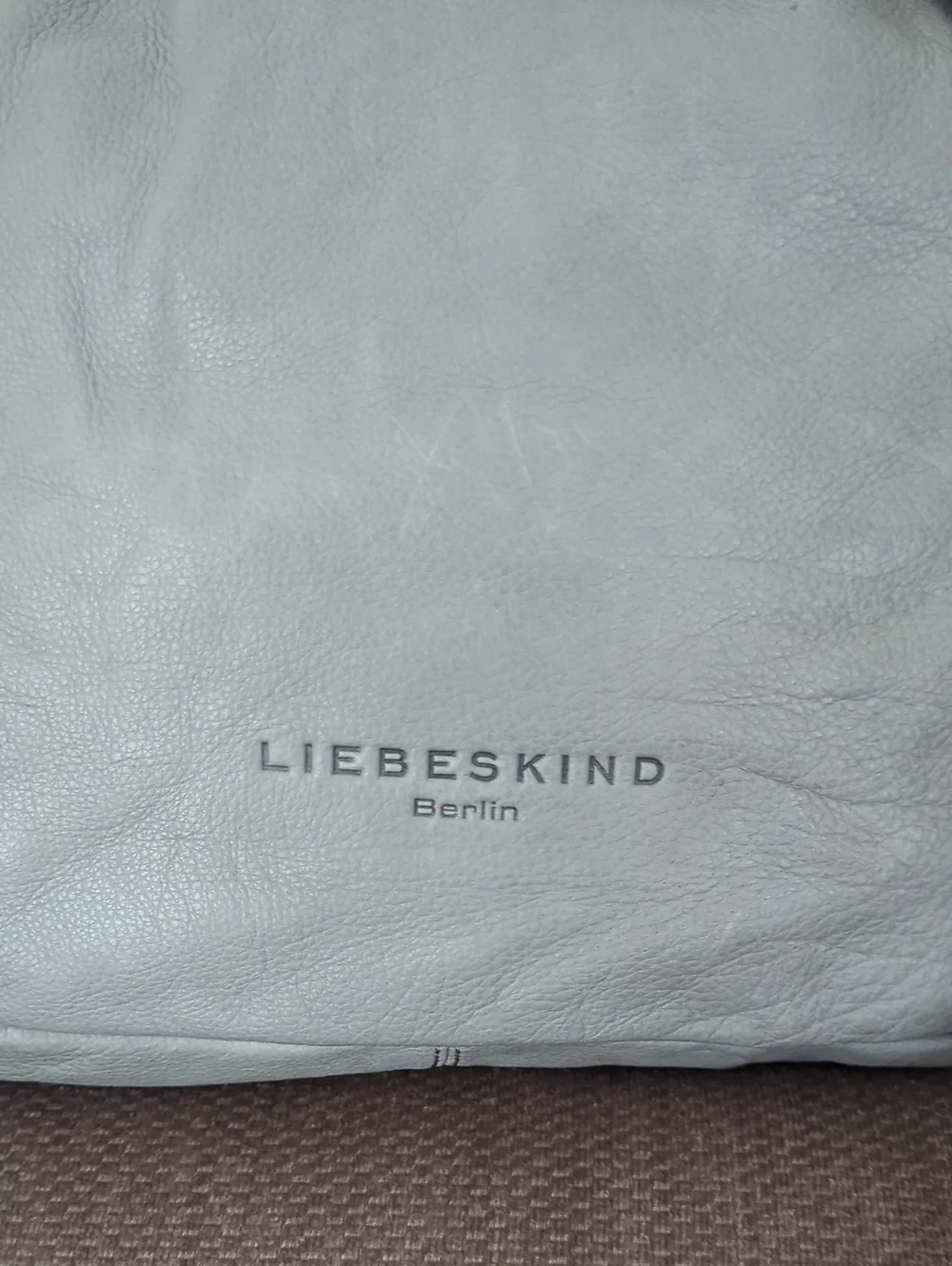 Liebeskin Berlin Gray Leather Elena Satchel Bag